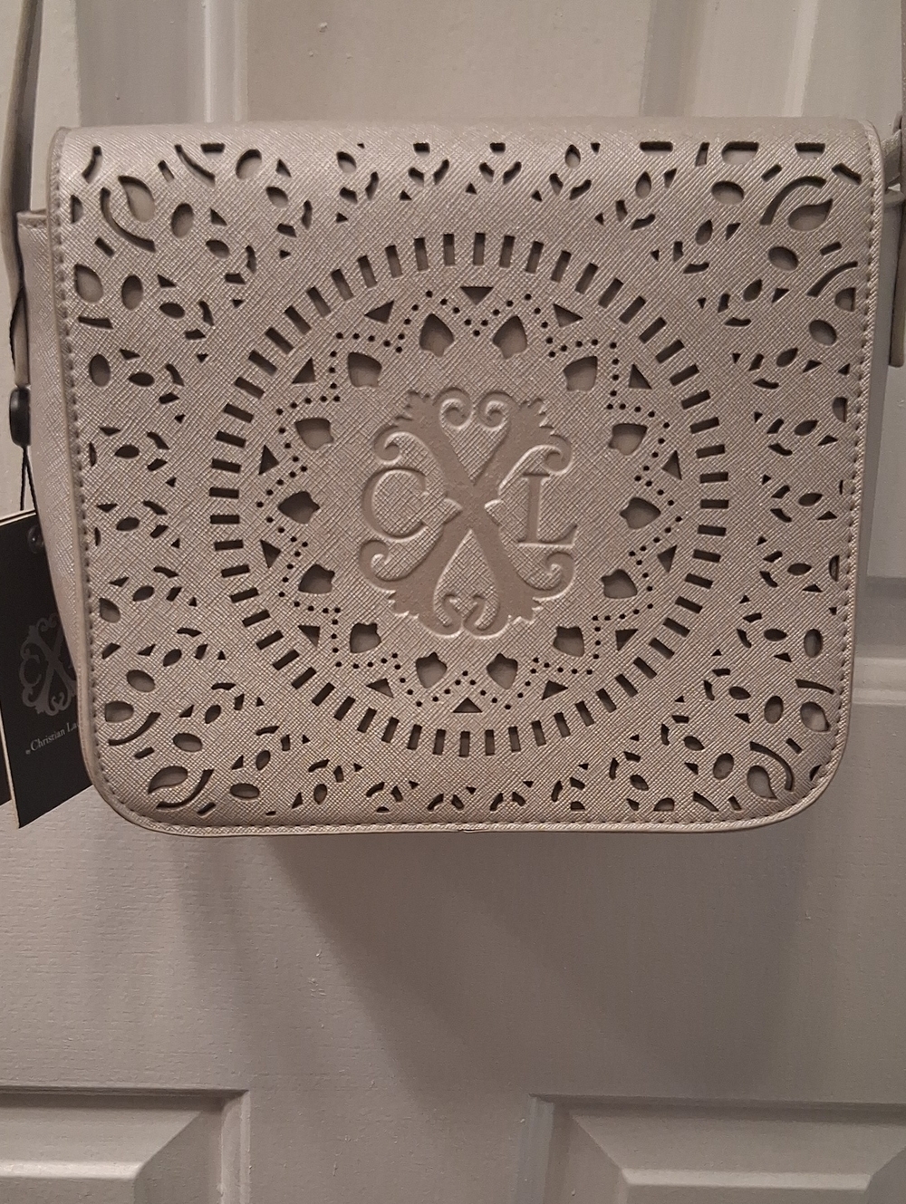 Christian Lacroix Cutout Mandala Crossbody - Cream